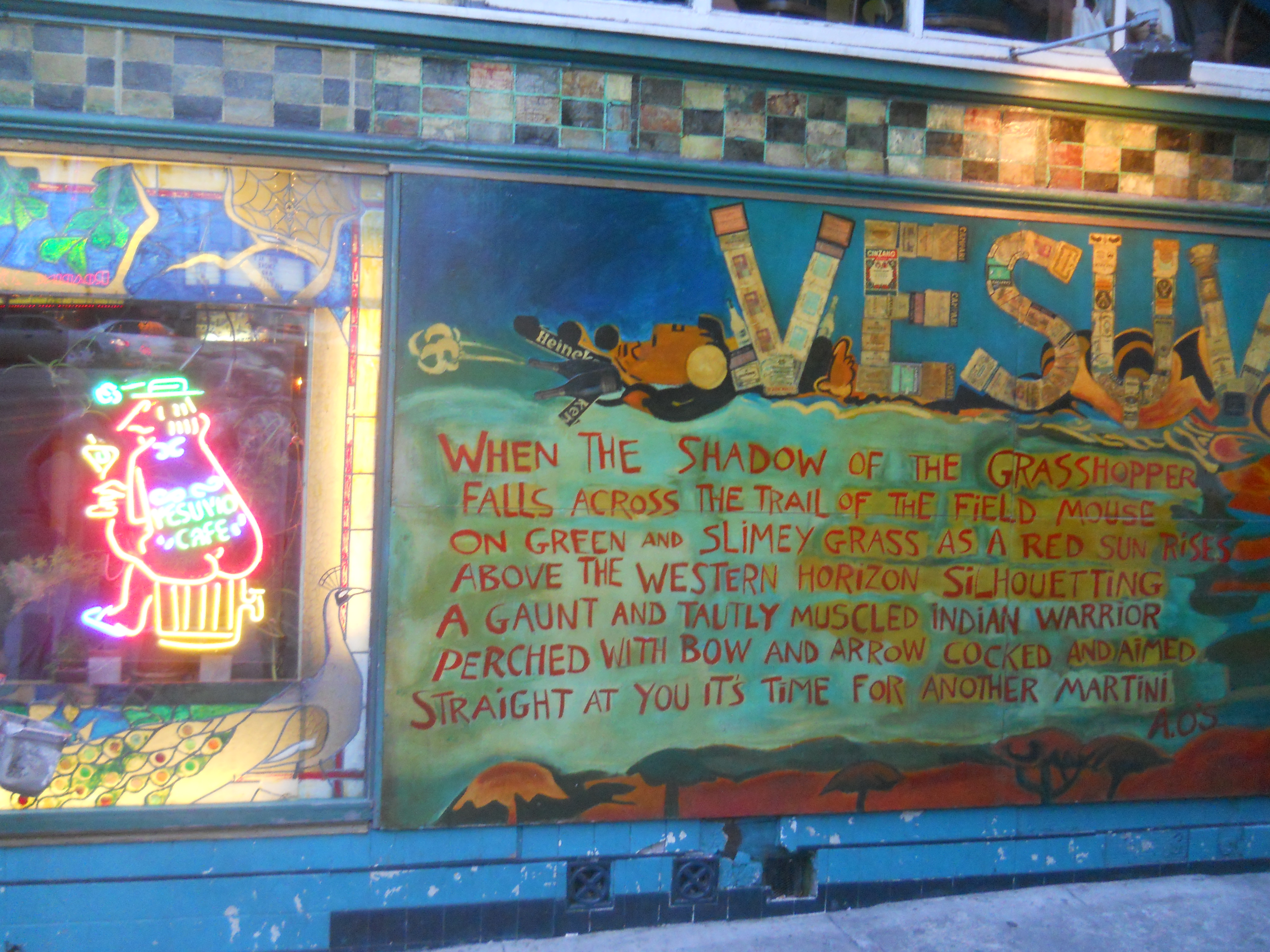 Vésuvio fresque extérieure